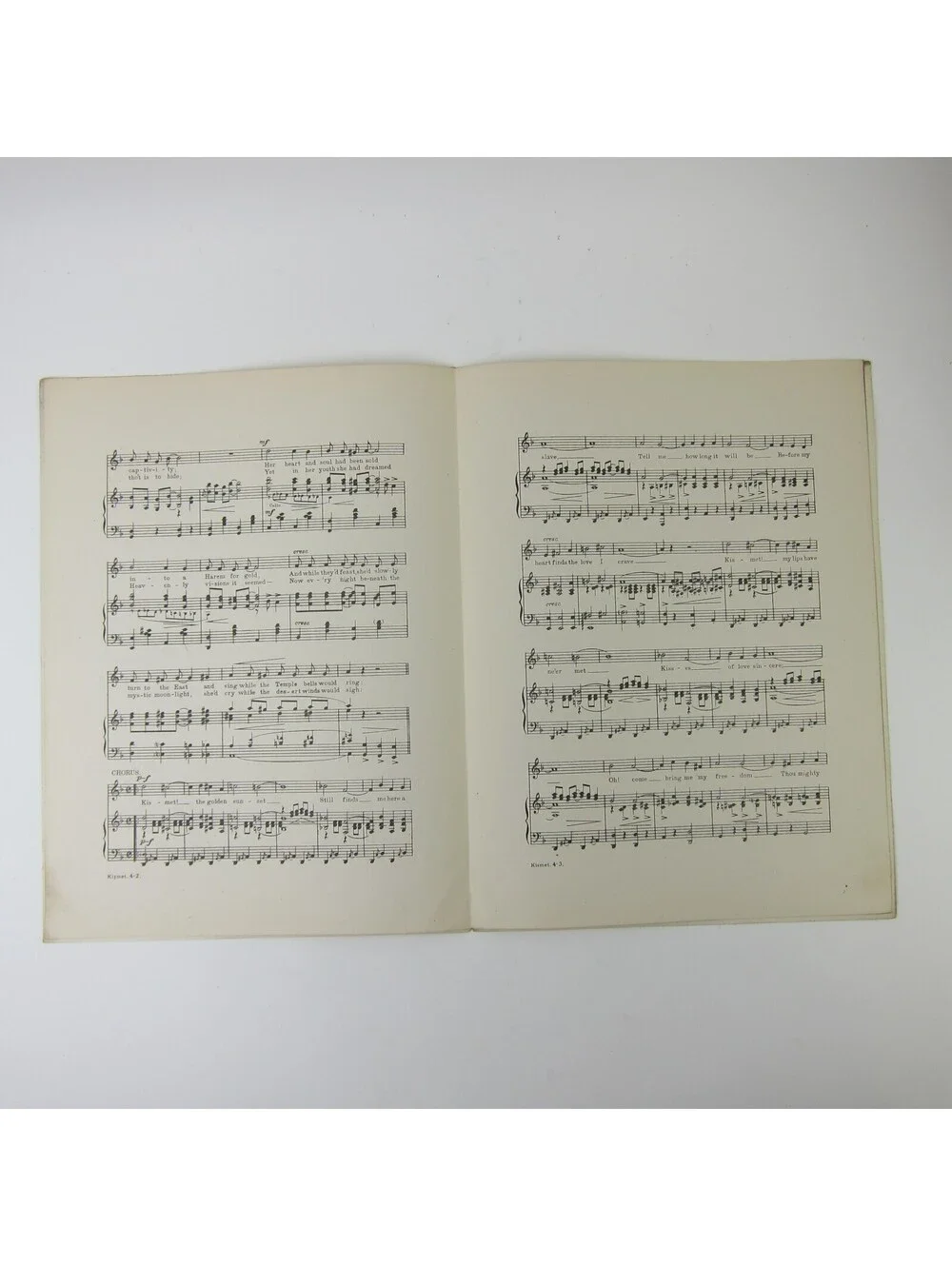 Sheet Music Kismet Arabian Fox Trot Herschel Henlere Guido Diero Antique 1920